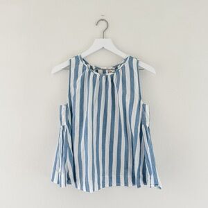 Madewell size XXS blue and white striped top